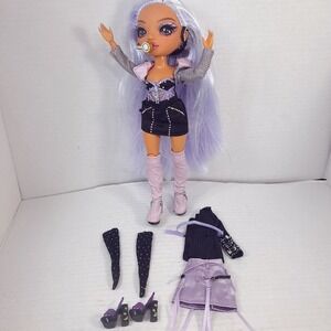 Rainbow High Tiara Song Vision Royal Three K-pop Fashion Doll w/ extras purple